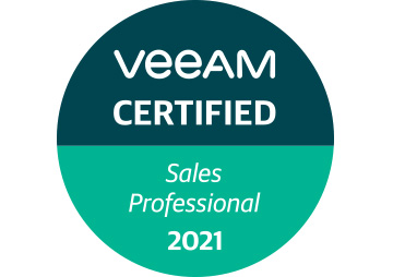 VeeAM certified Sales Professional 2020