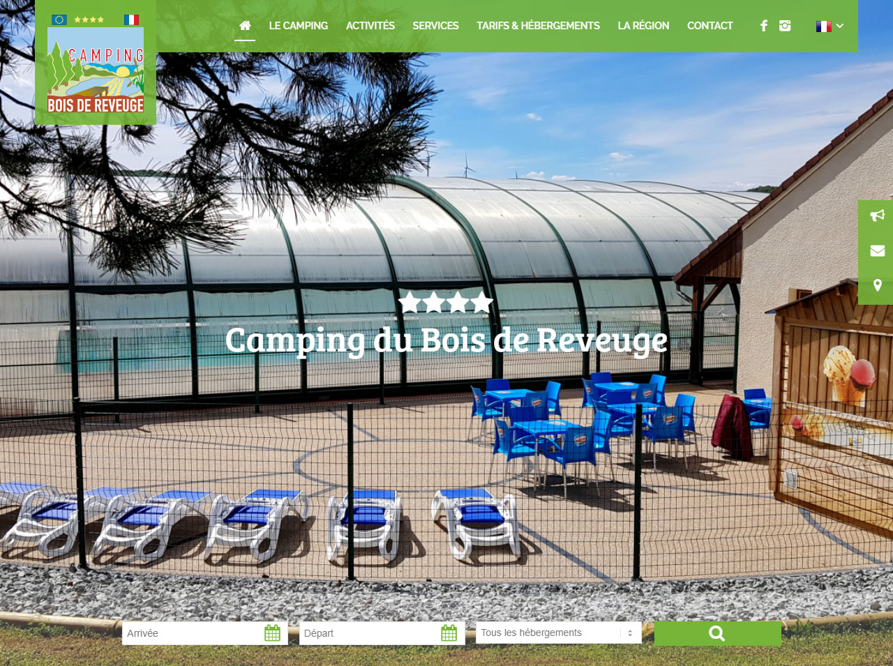 Refonte du site web du camping du Bois de Reveuge