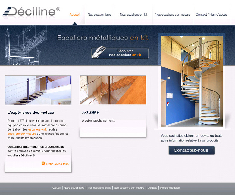 Nouveau site web pour Déciline