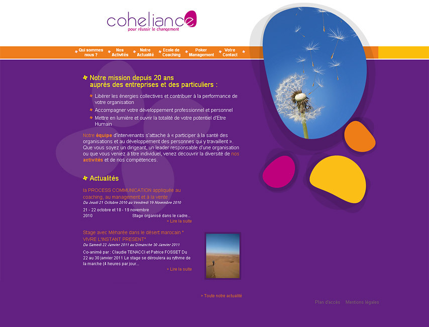 Refonte du site web de Coheliance
