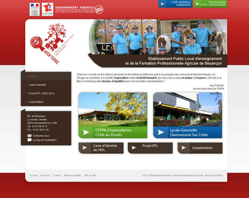 L'EPL de Besançon se dote d'un nouveau site web