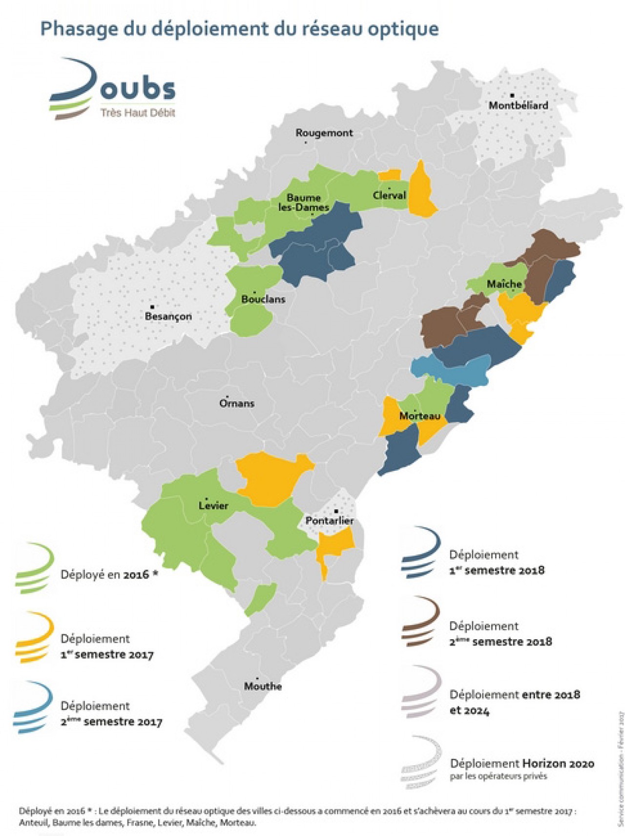 Le réseau Doubs Très Haut Débit continue son déploiement