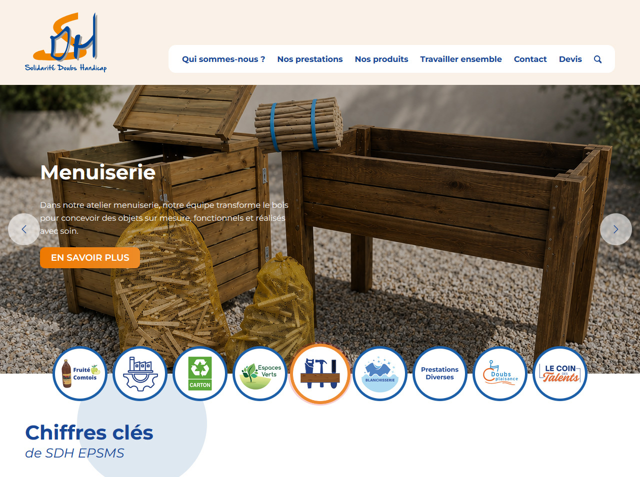 Création du site internet Pôle Travail SDH