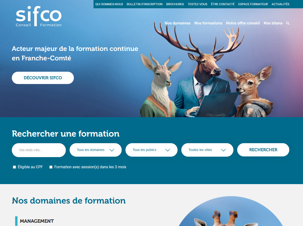 Refonte du site web Sifco