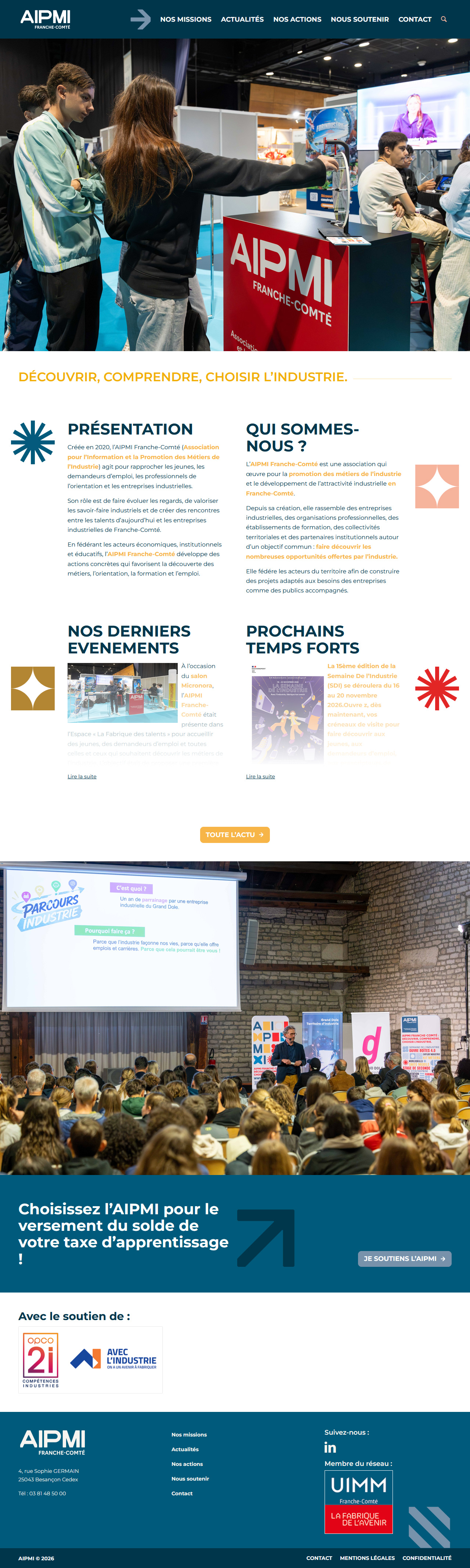 Refonte du site web AIPMI - AIPMI