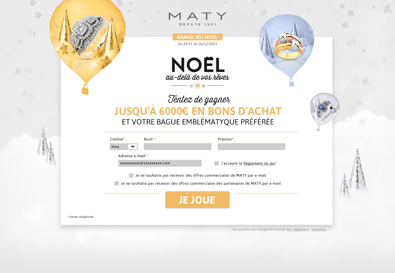 Création d'une application web - Grand jeu Noël Maty